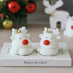 Christmas Deer Aromatherapy Candle 2.36 Inches Home Decoration