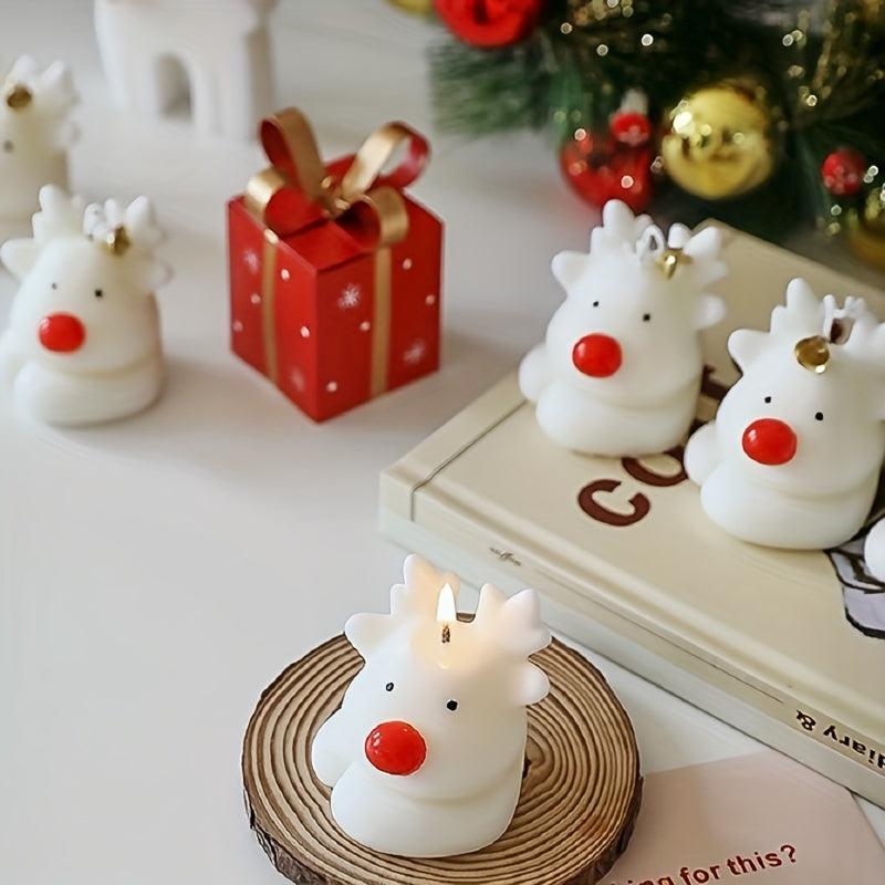 Christmas Deer Aromatherapy Candle 2.36 Inches Home Decoration