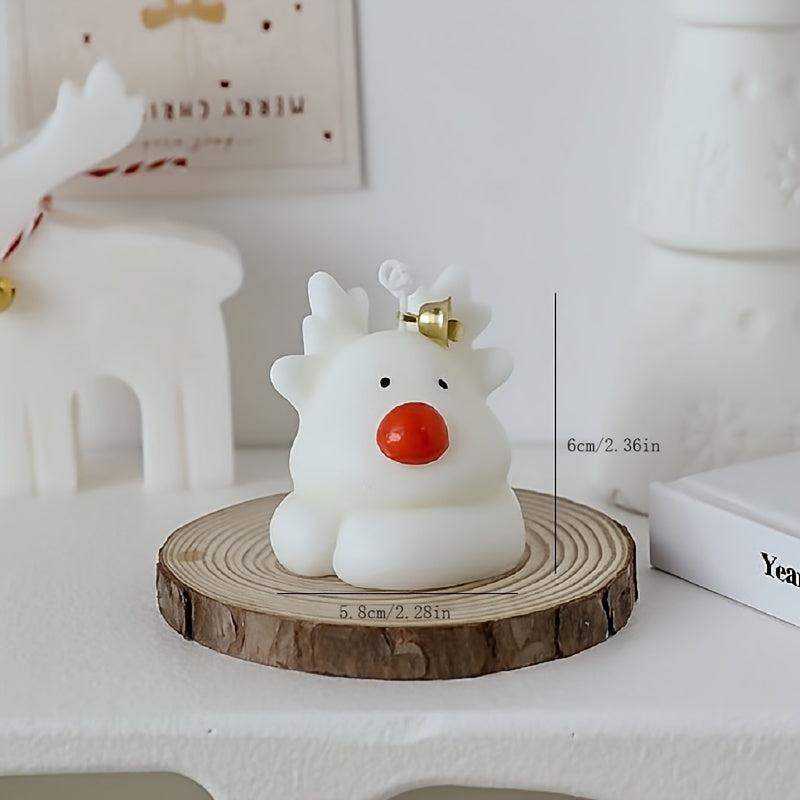 Christmas Deer Aromatherapy Candle 2.36 Inches Home Decoration
