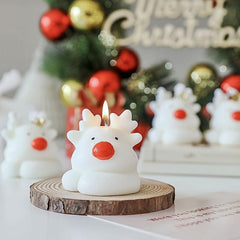 Christmas Deer Aromatherapy Candle 2.36 Inches Home Decoration