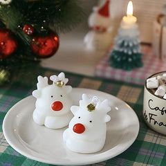 Christmas Deer Aromatherapy Candle 2.36 Inches Home Decoration