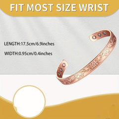 Copper Magnetic Bracelet For Women Solid Copper Lymph Detox