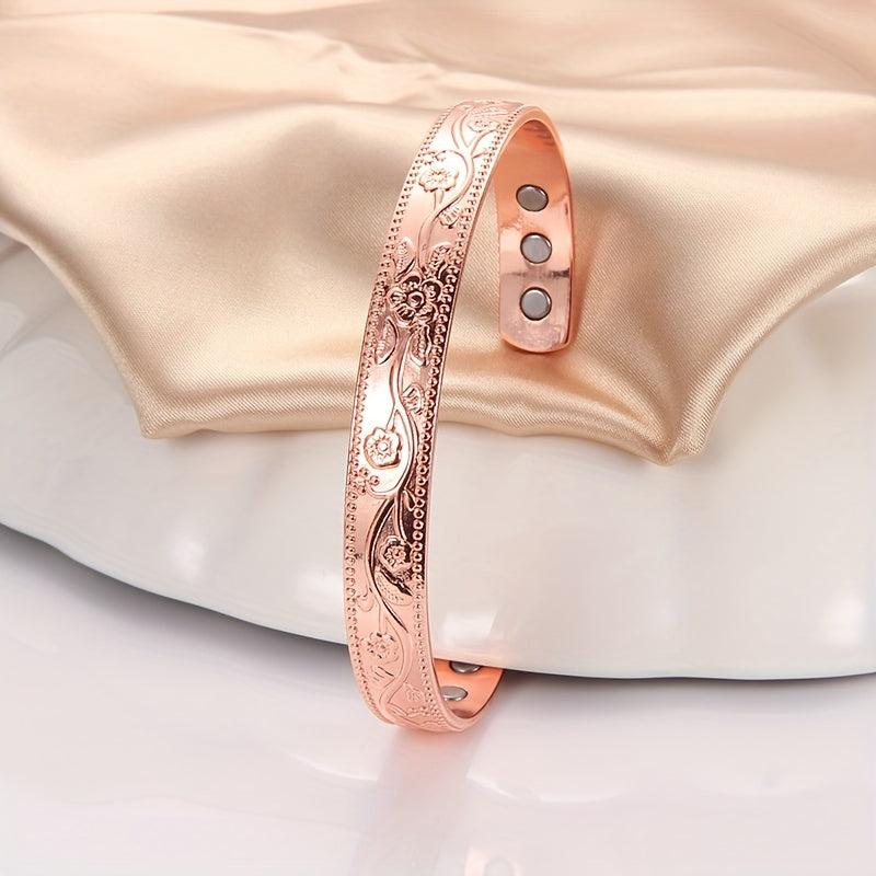Copper Magnetic Bracelet For Women Solid Copper Lymph Detox