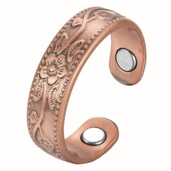 Adjustable Copper Ring Magnetic Vintage Jewelry for Women Men