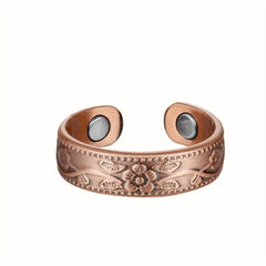 Adjustable Copper Ring Magnetic Vintage Jewelry for Women Men