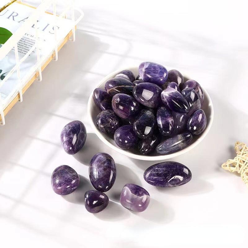 Amethyst Large Particle Rolling Stone Aromatherapy Stone