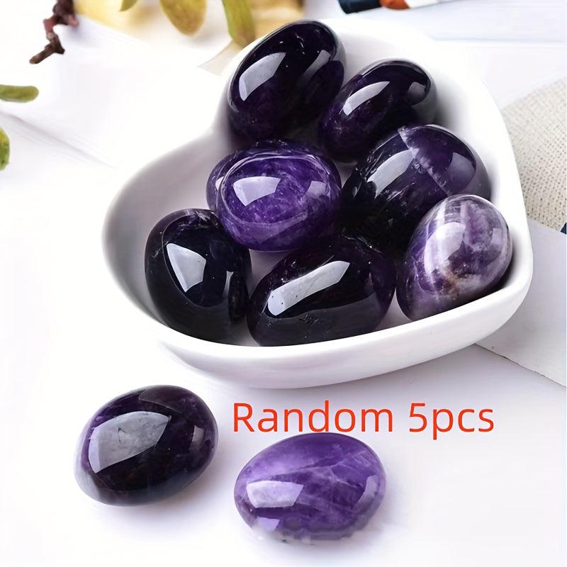 Amethyst Large Particle Rolling Stone Aromatherapy Stone