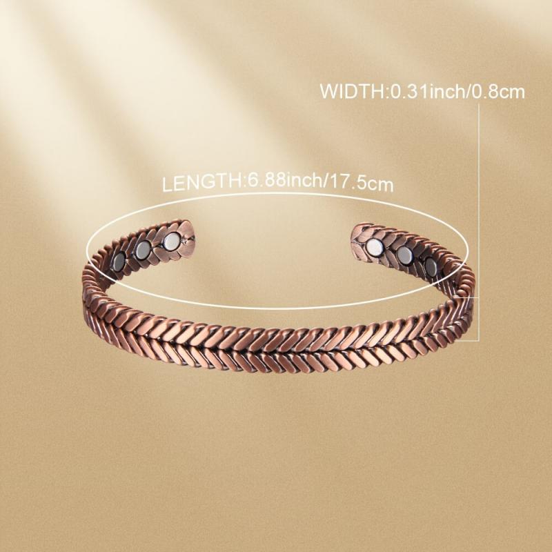 Copper Magnetic Bracelet For Women, Magnetic Brazaletes, Copper Jewelry Gift
