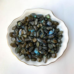 Labradorite Crystal Chips for Jewelry Making and Garden Decoration