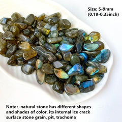 Labradorite Crystal Chips for Jewelry Making and Garden Decoration