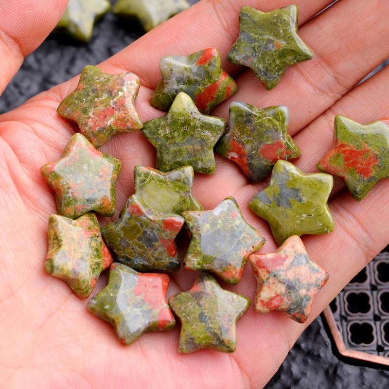 Chrysanthemum Green Stone Mini Star DIY Decoration Accessories
