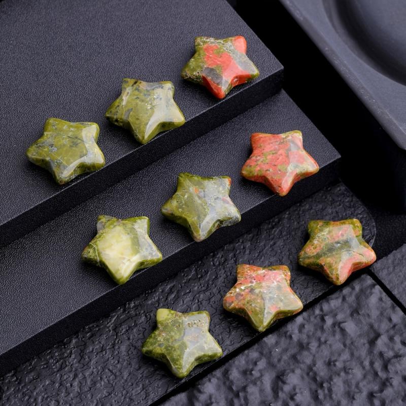 Chrysanthemum Green Stone Mini Star DIY Decoration Accessories