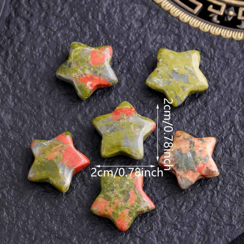 Chrysanthemum Green Stone Mini Star DIY Decoration Accessories