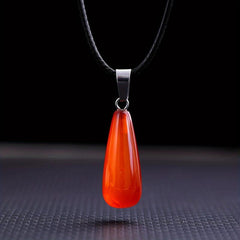 10PCS Natural Stone Teardrop Pendant Crystal Reiki Chakra Meditation DIY Jewelry