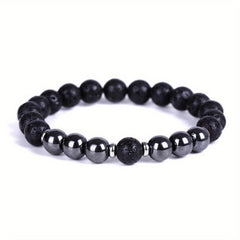 Healing Stone Beaded Bracelet Unisex Stretch Bracelet