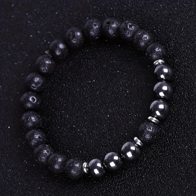 Healing Stone Beaded Bracelet Unisex Stretch Bracelet