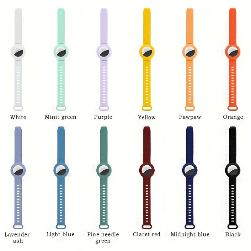 Soft Silicone Bands Case For Airtag With Wrist Straps