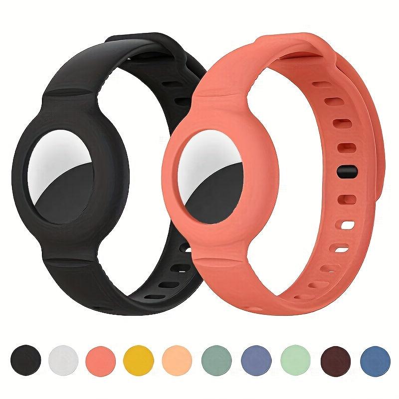 Soft Silicone Bands Case For Airtag With Wrist Straps