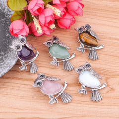 Natural Crystal Stones Necklace for Psychic Abilities