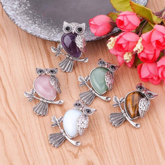 Natural Crystal Stones Necklace for Psychic Abilities