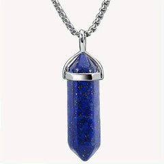 Crystal Pendant Necklace Gemstone Meditation Spiritual Healing Jewelry