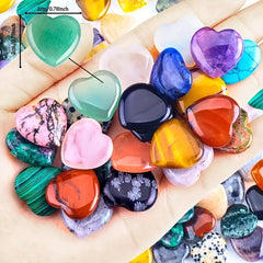 70pc Natural Crystal Random Heart Shaped Crystal Stone Love Gem Rose Quartz