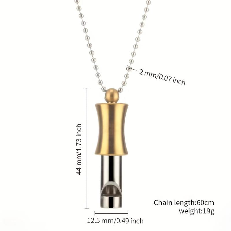 Breathing Whistle Necklace for Meditation and Yoga