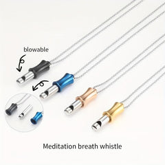 Breathing Whistle Necklace for Meditation and Yoga