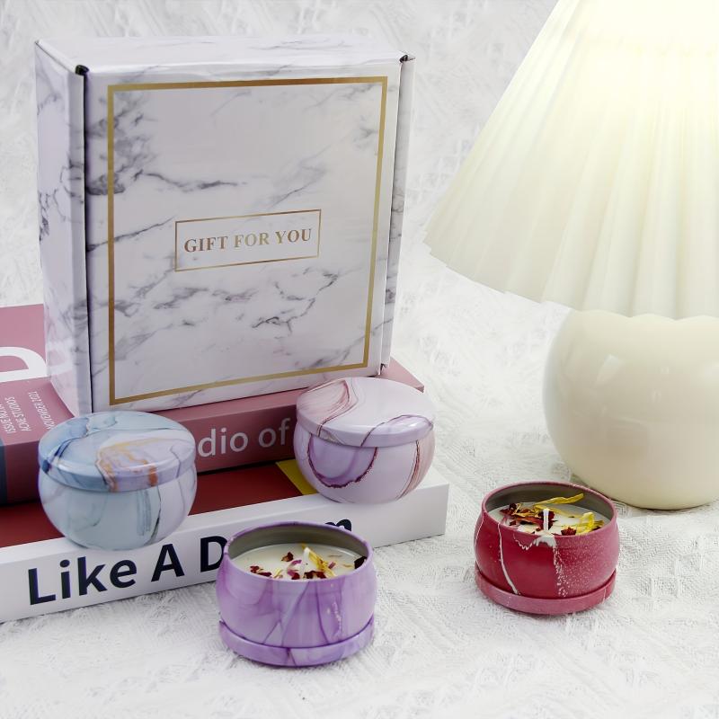 Dried Flower Scented Candles Iron Can Sleep Aid Aromatherapy Home Fragrance