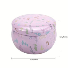 Dried Flower Scented Candles Iron Can Sleep Aid Aromatherapy Home Fragrance