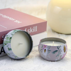 Dried Flower Scented Candles Iron Can Sleep Aid Aromatherapy Home Fragrance