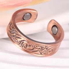 Magnetic Copper Rings for Women or Men Adjustable Size Thumb Ring