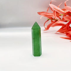 Green Strawberry Quartz Crystal Point Energy Tower Witchy Decor