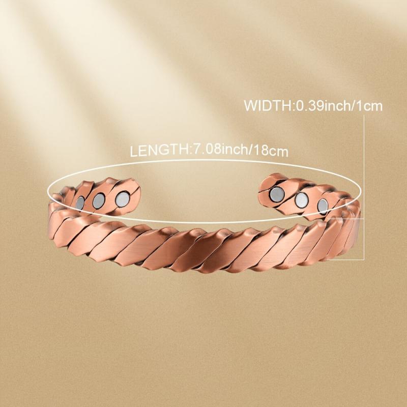Copper Magnetic Bracelet for Women Solid Copper Jewelry Gift