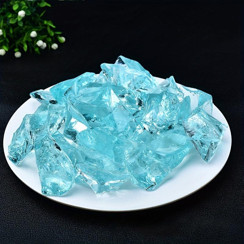 Natural Cyan Rihara Stone Quartz Crystal 100g Bag