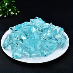 Natural Cyan Rihara Stone Quartz Crystal 100g Bag