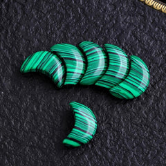 Natural Stone Moon Malachite Healing Energy DIY Jewelry Bracelet Necklace