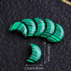 Natural Stone Moon Malachite Healing Energy DIY Jewelry Bracelet Necklace