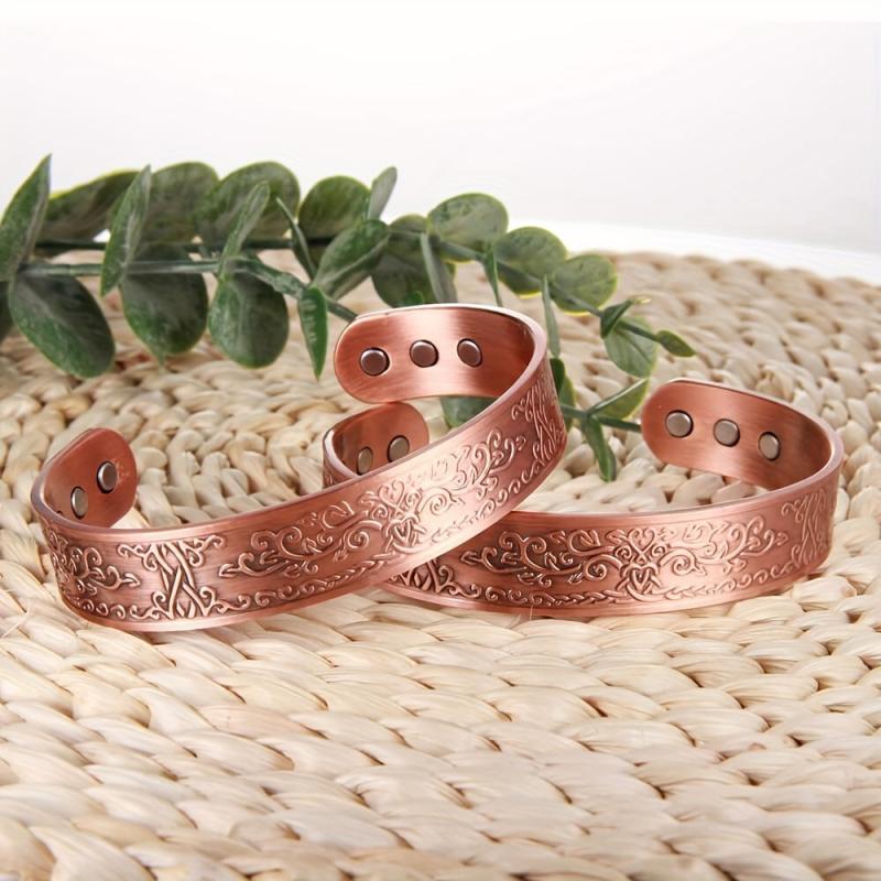 Men's Copper Magnetic Bracelet with 3500 Gauss Magnets