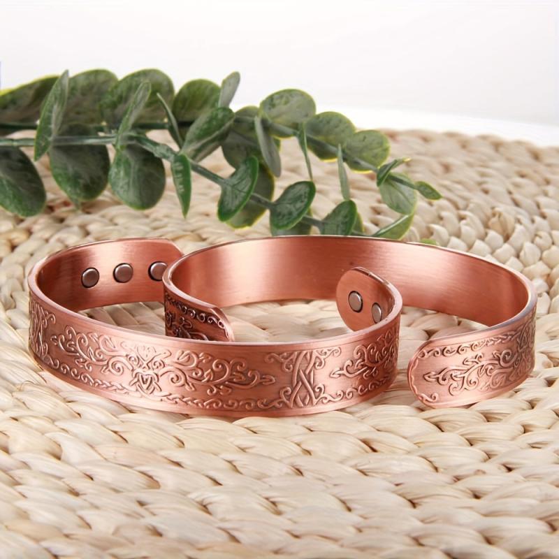 Men's Copper Magnetic Bracelet with 3500 Gauss Magnets