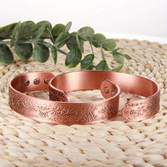 Men's Copper Magnetic Bracelet with 3500 Gauss Magnets