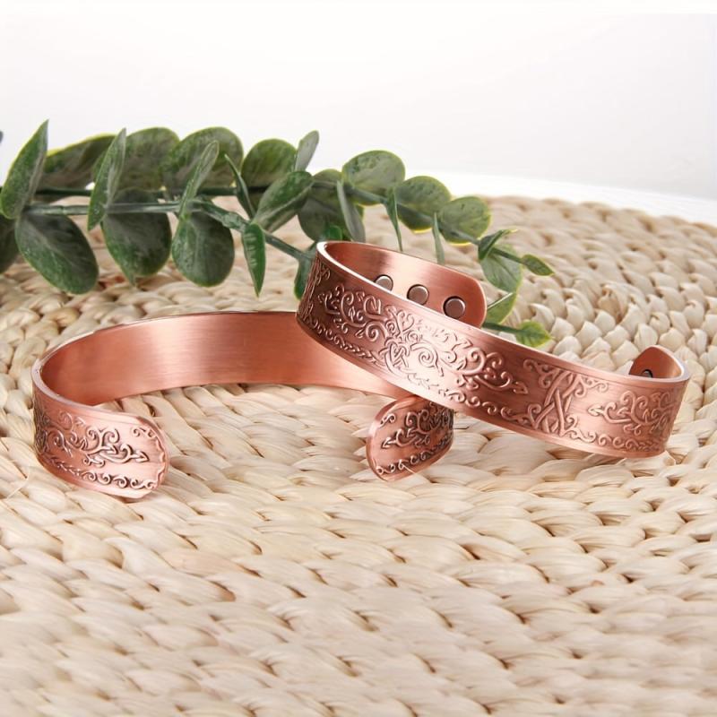 Men's Copper Magnetic Bracelet with 3500 Gauss Magnets