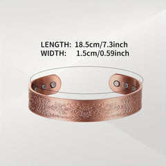 Men's Copper Magnetic Bracelet with 3500 Gauss Magnets