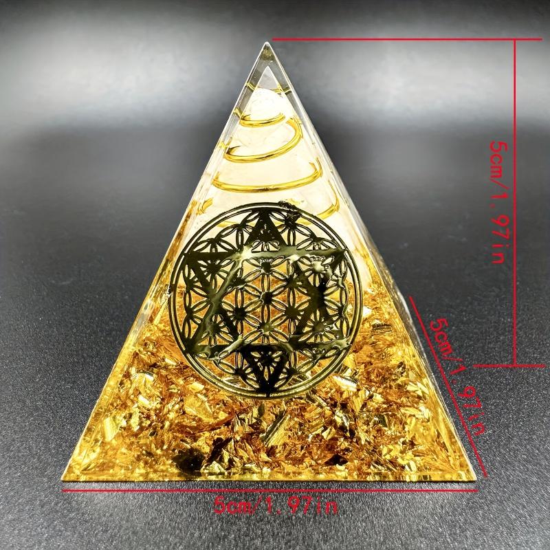 Orgone Chakra Crystal Pyramid for Stress Relief