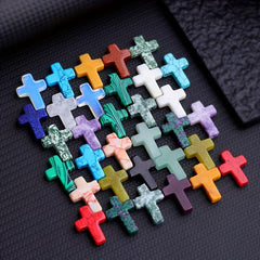 15PCS Natural Stone Crystal Reiki Yoga DIY Pendant Jewelry Accessories