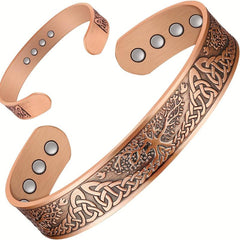 9X Copper Bracelet Magnetic Magnet Brazaletes Solid Copper Jewelry Gift