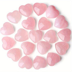 20 Natural Rose Stone Heart Love Worry Stone Chakra Reiki Balancing