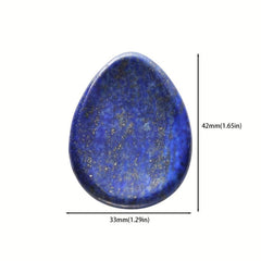 Natural Lapis Lazuli Crystal Worry Stone - Healing Palm Stone for Anxiety Relief