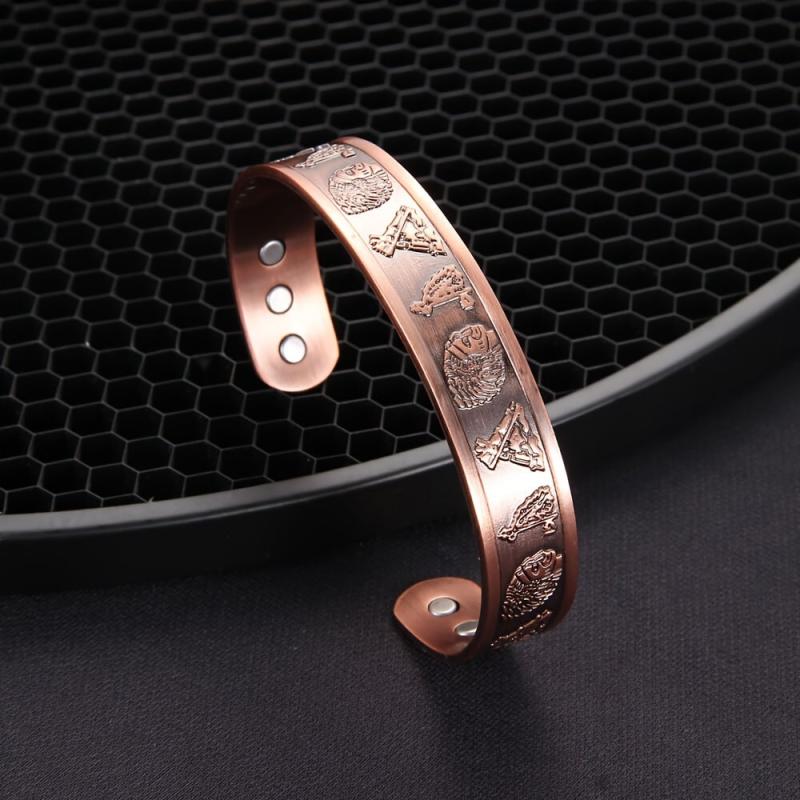 Copper Bracelet Magnetic Magnet Brazaletes Copper Jewelry Gift Cuff