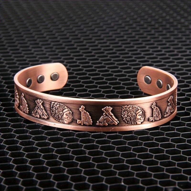 Copper Bracelet Magnetic Magnet Brazaletes Copper Jewelry Gift Cuff